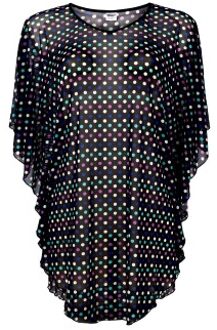 Wiki Rhodos Beach Poncho Zwart,Blauw,Groen,Versch.kleure/Patroon - S/M,L/XL