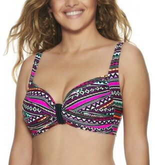 Wiki Valencia Wire Free Bikini Top Versch.kleure/Patroon,Zwart - C 75,D 70