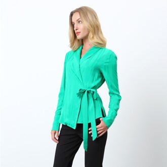 Wikkel blouse Groen - S