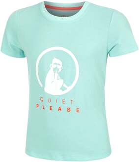 Wild Baseline Logo T-shirt Meisjes-Turkoois,Veelkleurig - 116,128,140,152,164