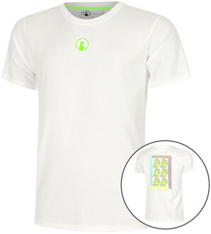 Wild Collage T-shirt Heren-Wit,Veelkleurig - M