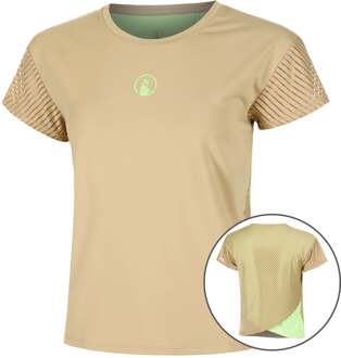 Wild Cross T-shirt Dames-Beige,Neongroen - XS,S,M,L,XL,XXL