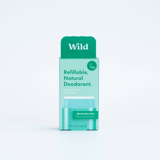 WILD Men's Mint & Aloe Vera Refillable Deodorant