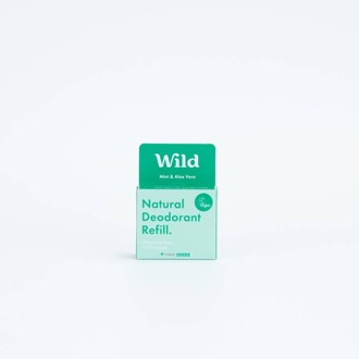WILD Men's Mint and Aloe Vera Deodorant Refill 40g