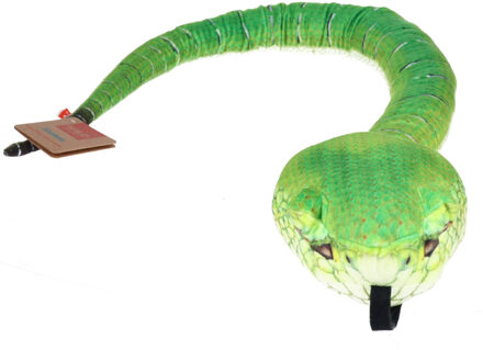 Wild Repbulic Groefkopadder knuffel - groen - 137 cm - pluche