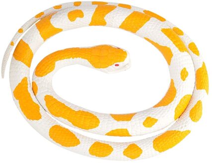 Wild Republic Albino python slang - Rubberen Slang - 117 cm - Halloween enge dieren