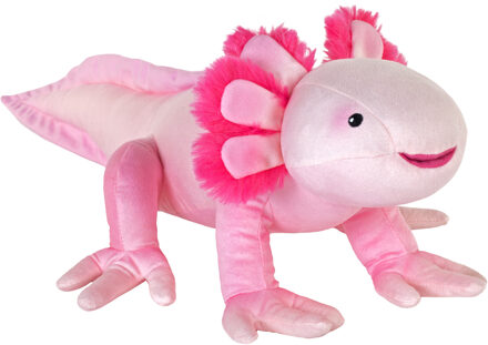 Wild Republic Axolotl Knuffel - salamander - pluche - roze - 30 cm