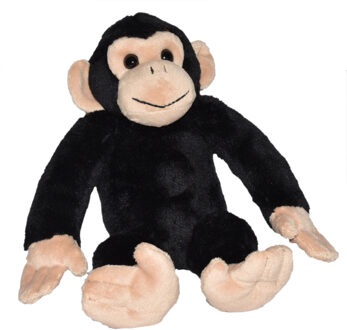 Wild Republic Chimpansee aap - 20 cm - pluche knuffel - apen - Knuffeldier Multikleur