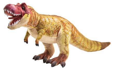 Wild Republic dinosaurus knuffel - T-rex - 63 cm - pluche - Dino knuffels - prehistorie Bruin