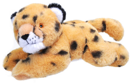 Wild Republic Eco-kins jachtluipaard/cheetah knuffel - 23 cm - pluche - knuffeldier