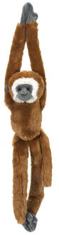 Wild Republic Gibbon speelgoed artikelen aap/apen knuffelbeest bruin 51 cm