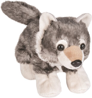 Wild Republic Hug'ems Knuffel: Wolf 18 Cm Grijs