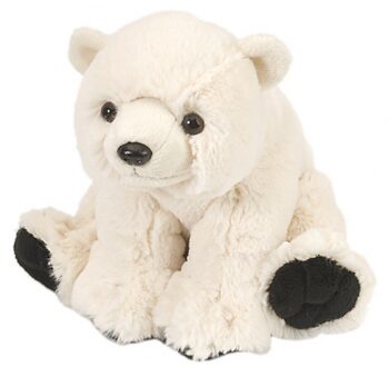 Wild Republic ijsbeer knuffel - 20 cm - Pluche - berenknuffels - knuffeldieren - beren