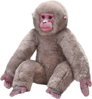 Wild Republic Japanse makaak knuffel - 40 cm - pluche knuffel - apen - knuffeldieren