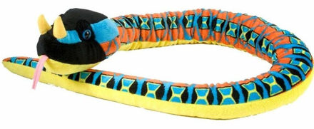 Wild Republic Knuffel adder slangvan 137 cm Turquoise