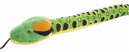 Wild Republic Knuffel anaconda slang - groen - 137 cm - Slangen - Reptielen