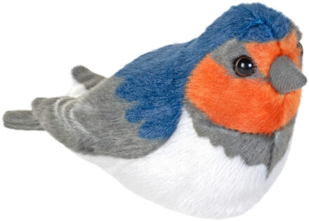 Wild Republic Knuffel Boerenzwaluw 15 Cm Pluche Grijs/blauw