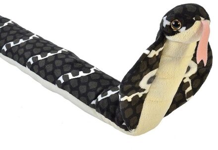 Wild Republic knuffel cobra junior 137 cm pluche groen/zwart
