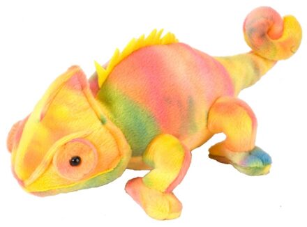 Wild Republic Knuffel Kameleon - pluche - multicolor - 20 cm - reptielen