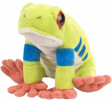Wild Republic knuffel kikker - pluche - 30 cm - knuffeldier - boomkikker Multi