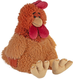 Wild Republic Knuffel kip - haan - dieren knuffels - pluche - 40 cm - zittend - kippen