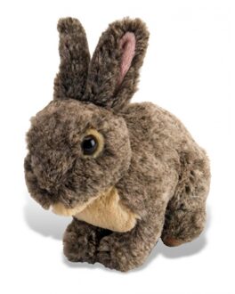 Wild Republic Knuffel konijn - pluche - lichtbruin - 30 cm