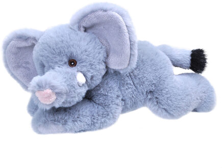 Wild Republic Knuffel Olifant Ecokins Mini Junior 20 Cm Pluche Blauw