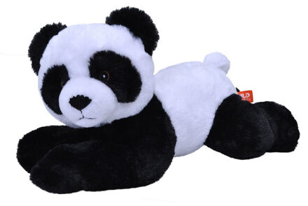 Wild Republic Knuffel Panda Ecokins Junior 30 Cm Pluche Wit/zwart