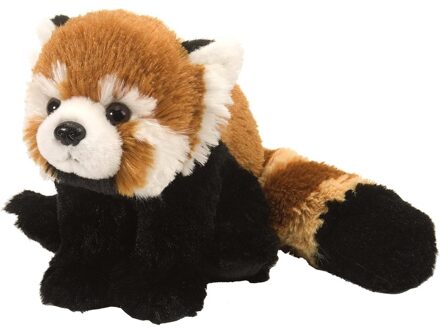 Wild Republic knuffel rode panda 20 cm pluche bruin/zwart