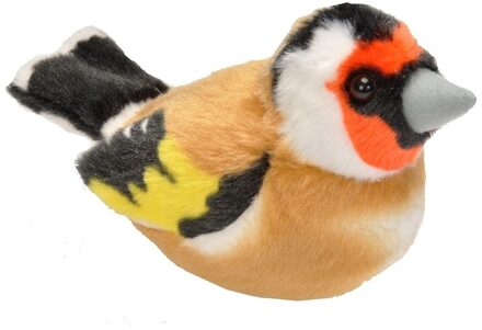 Wild Republic Knuffel vogel - met geluid - pluche - 13 cm