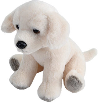 Wild Republic knuffelhond Labrador junior 13 cm pluche wit Multikleur