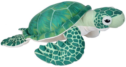 Wild Republic knuffelschildpad Living Ocean 64 cm pluche groen