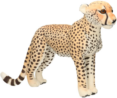 Wild Republic Living Earth serie - Pluche knuffel dieren Cheetah/jachtluipaard van 35 cm - Knuffeldier Multikleur