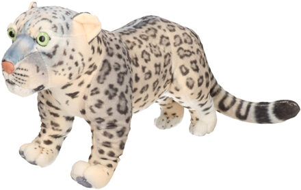 Wild Republic Living Earth serie - Pluche knuffel dieren Sneeuwluipaard van 35 cm Multi