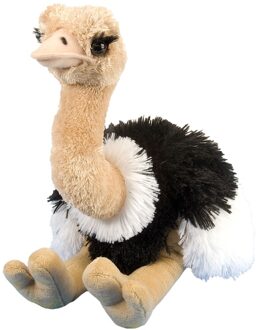 Wild Republic Loopvogel dieren knuffels struisvogel gekleurd 35 cm