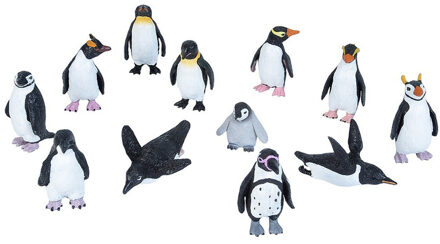 Wild Republic Plastic speelgoed pinguin dieren figuren speelset 10-delig
