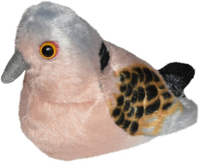 Wild Republic Pluche dieren knuffels tortelduif vogel van 13 cm