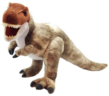 Wild Republic pluche dinosaurus T-rex knuffel - 38 cm - Dino dieren knuffels - Speelgoed