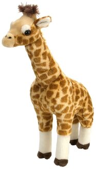 Wild Republic Pluche giraf knuffel - staand - 43 cm - giraffe - knuffeldieren Bruin