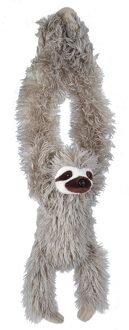 Wild Republic Pluche - hangende luie luiaard knuffel - grijs - 40 cm - knuffeldieren - bosdieren