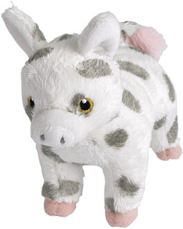 Wild Republic Pluche knuffel boerderijdieren varken van 18 cm