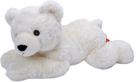 Wild Republic pluche knuffel dier ijsbeer - wit - 30 cm - Wildlife speelgoed knuffelbeesten Multi