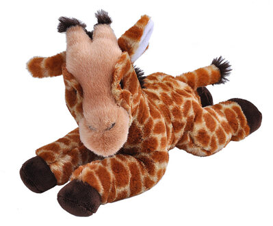 Wild Republic Pluche knuffel dieren Eco-kins giraffe van 30 cm