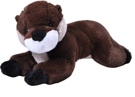 Wild Republic Pluche knuffel dieren Eco-kins rivier otter van 30 cm - Knuffeldier Multikleur