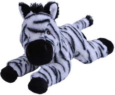 Wild Republic pluche knuffel dieren Eco-kins zebra - 30 cm
