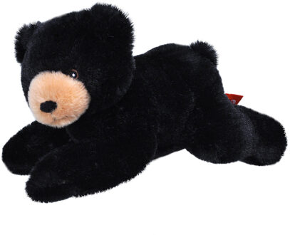 Wild Republic Pluche knuffel dieren Eco-kins zwarte beer van 22 cm