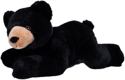 Wild Republic Pluche knuffel dieren Eco-kins zwarte beer van 30 cm