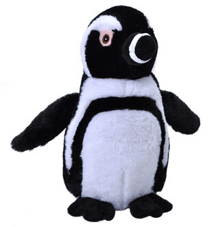 Wild Republic Pluche knuffel zeedieren - zwartvoet pinguin - 30 cm