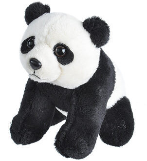 Wild Republic Pluche knuffel Zwart/witte Panda van 13 cm