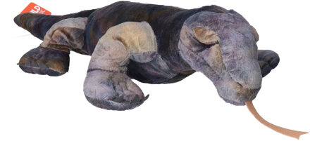 Wild Republic pluche komodo varaan knuffel - 65 cm - zachte knuffels - realistische dieren Grijs